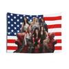 Members Stunning American Concert Banner Pop Flag Wall Tapestry Touch Katseye 2025