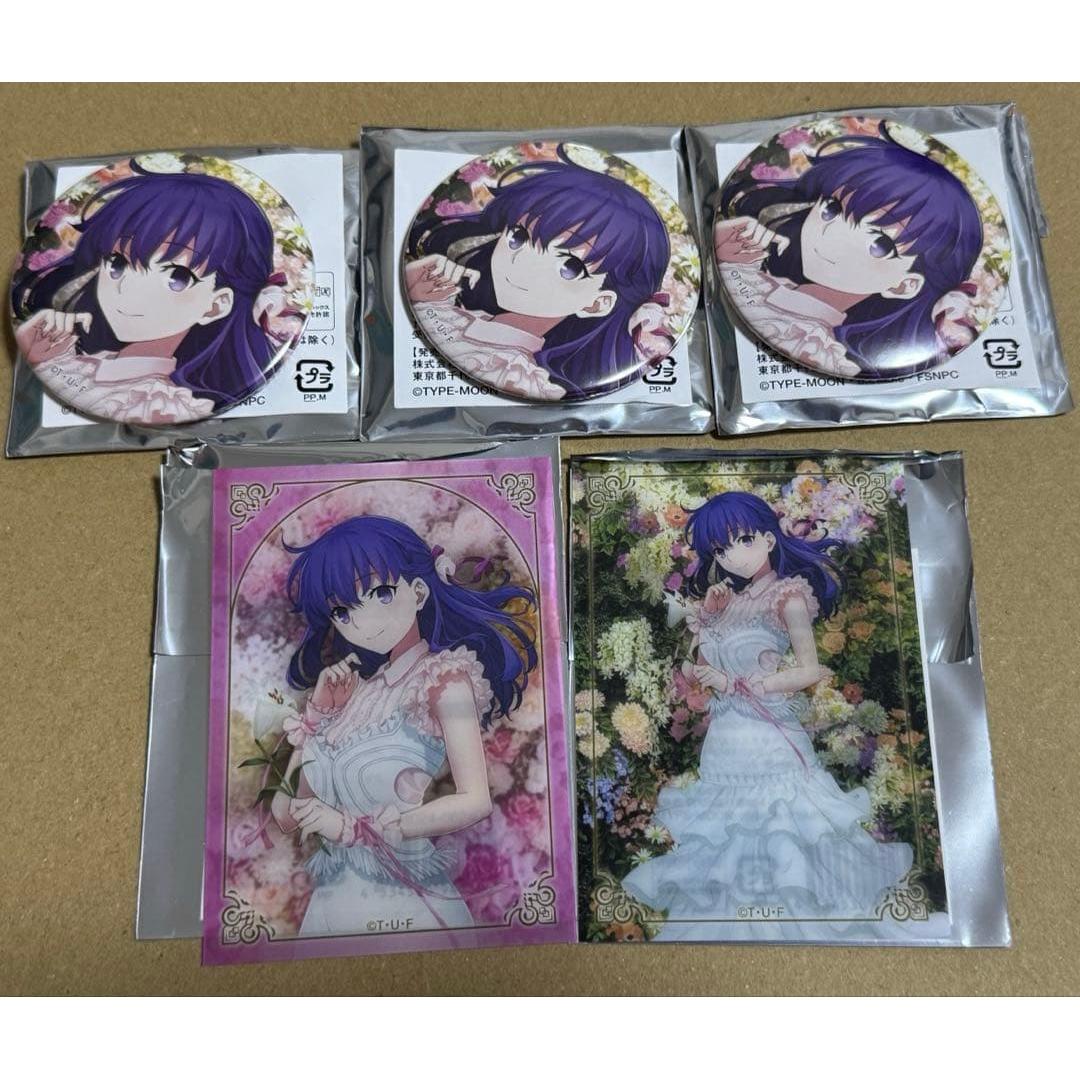 Fate/stay night 20th anniversary acrylic card can badge Sakura Matou
