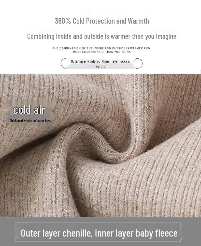 Cashmere Wide-Leg Women's High-Waisted Knit Pants - Spring/Autumn/Winter 2025 Collection