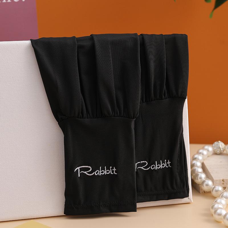 Uv Solar Arm Sleeves Woman Cycling Fingerless Gloves Cool Muff Summer Ice Silk Elastic Arm Cover Driving Anti-Sunburn Sleeve