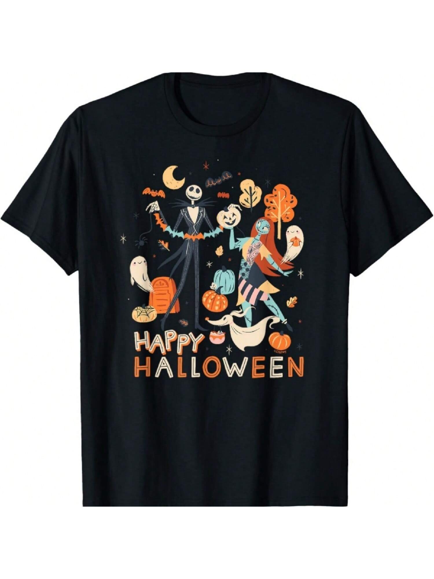 Jack & Sally Halloween T-Shirt S разноцветный