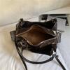 Faux Leather Hobo Bag Women Fashion Shoulder Bag With Stud Detail Soft Texture Handbag Everyday Use
