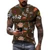 Moda Nuovo Retro Stile nazionale magliette grafiche Tendenza estiva Uomo Casual streetwear Personalità harajuku Stampa O-Collo Tees Top