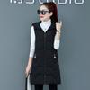 Autunno Inverno Donna Tinta Unita Cappuccio Caldo Imbottito Gilet Lungo Taglie Forti Giacca in Cotone Femminile Colore Caramella Gilet Casual