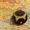 Handtooled Handcrafted Brass & Hardwood Desk Compass - Nautical Collection IM-Q7KL-GSYC