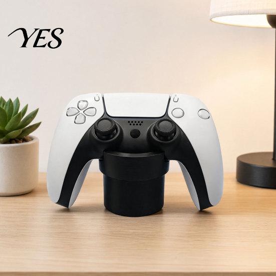 Stable Game Controller Dock Pad Slot, Cylindrical Shape Console Handle Gamepad Desk Organizer Holder, 3D Printed Smooth Edges Non-slip Holder
