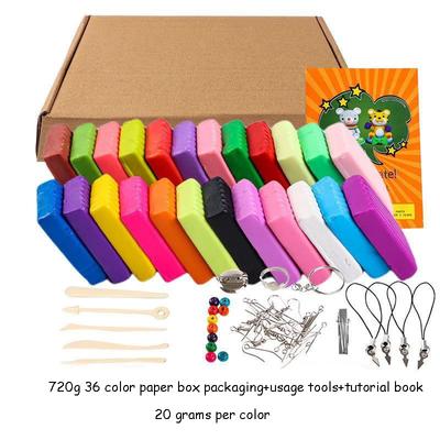24/36/50 de culori Argilă polimerică Fimo DIY Set de argilă moale de turnare Artizanat Cuptor Blocuri de argilă Montessori Jucărie de educație timpurie pentru copii