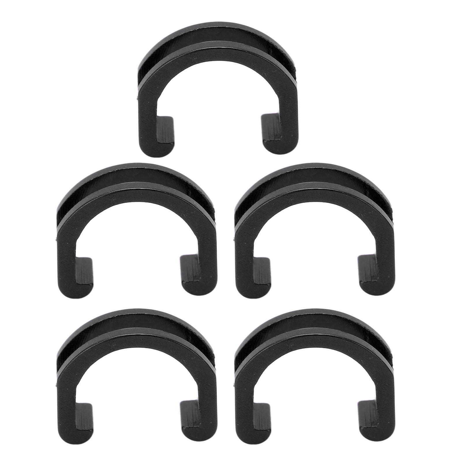 RISK набор из 5 шт. Алюминиевый сплав Велосипедная C-образная пряжка Многоразовый U-образный зажим для велоспорта Черный чёрный