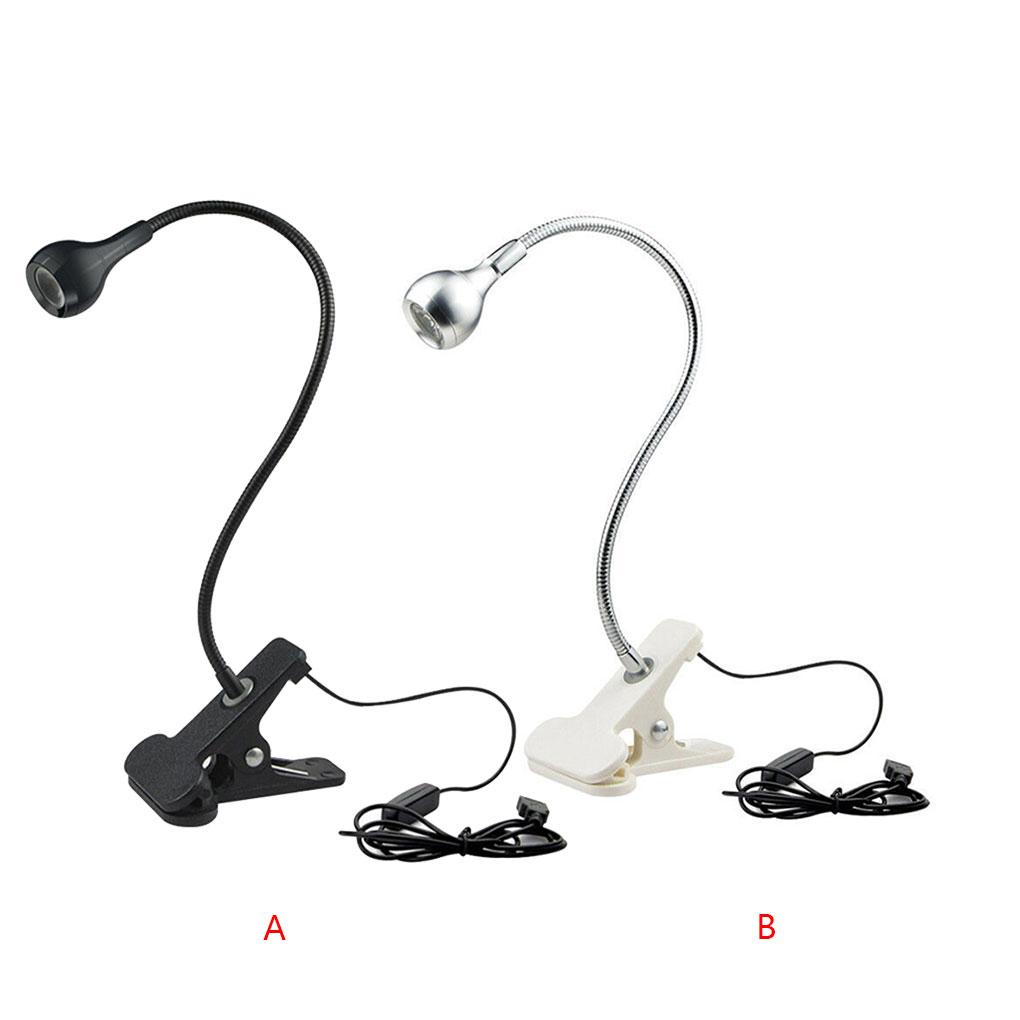 USB Clip-On Reading Light LED Flexible Bed Board Office Eye Caring Reading Lamp Warm Brightness