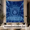 Custom Text Tapestry Manchester City Print Wall Tapestry Indoor Living Room Wall Decor