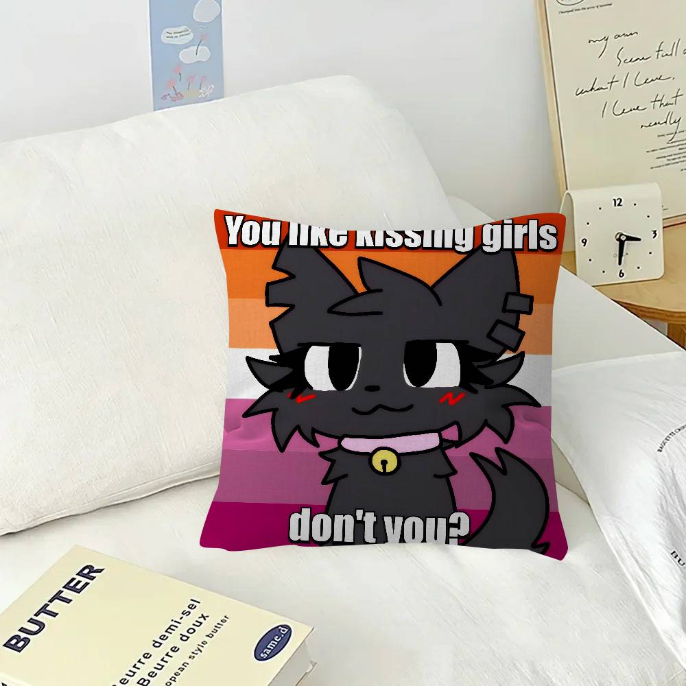 Boykisser Silly Cat Cute Pillowcase toon Gift Cushion Cover Bedroom Home Sofa Chair Seat Decor pillow case
