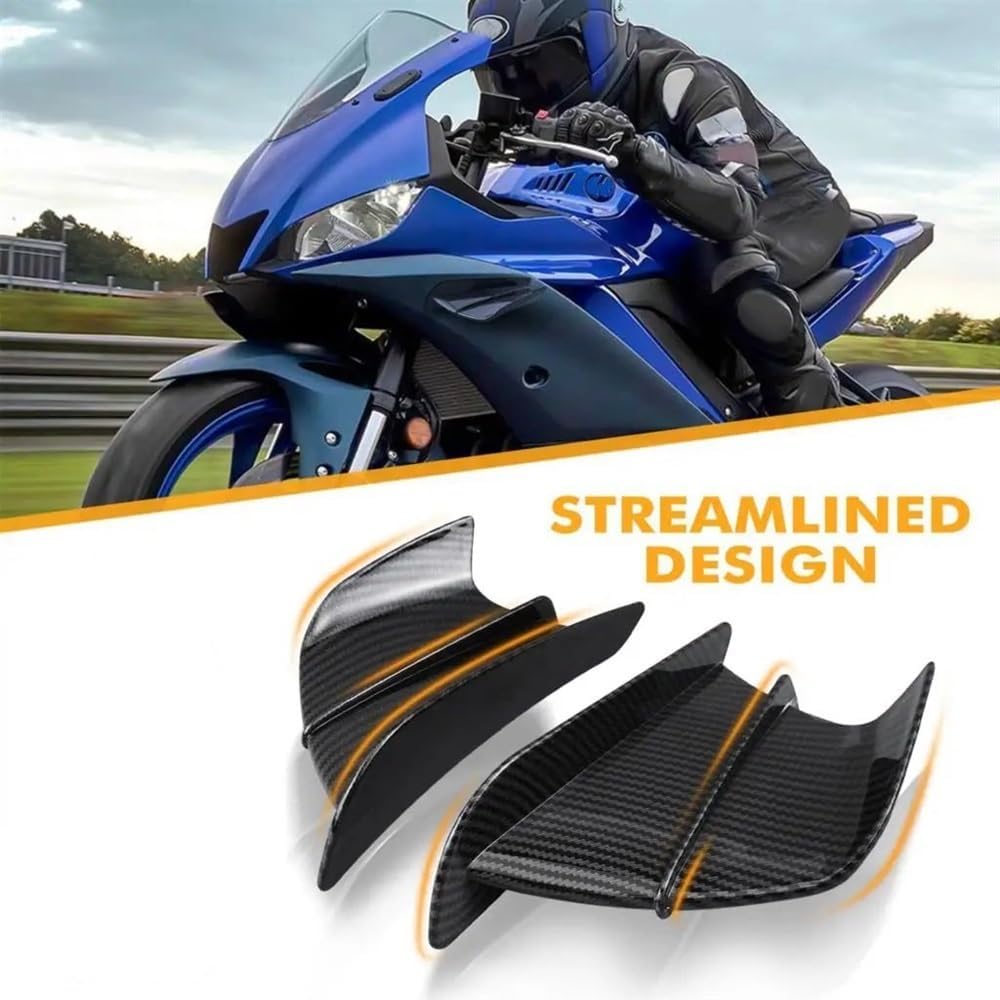 Motorcycle Spoiler Wingletss for Suzuki Hayabusa GSXR1000 GSXR750 GSXR600 GSX250R GSXR125 Moto Front Side Winglet Aerodynamic Wing Spoiler GSXR 600