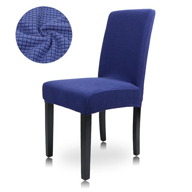 Airldianer Jacquard Plain Dining Chair Cover Spandex Elastic Chair Slipcover Case Stretch Chair Cover For Wedding Hotel Banquet3
