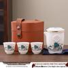 Panda-Themed Jade Tea Set 2024: Cultural Sichuan Travel Set - Perfect for Home, Outdoor Use & Gifts