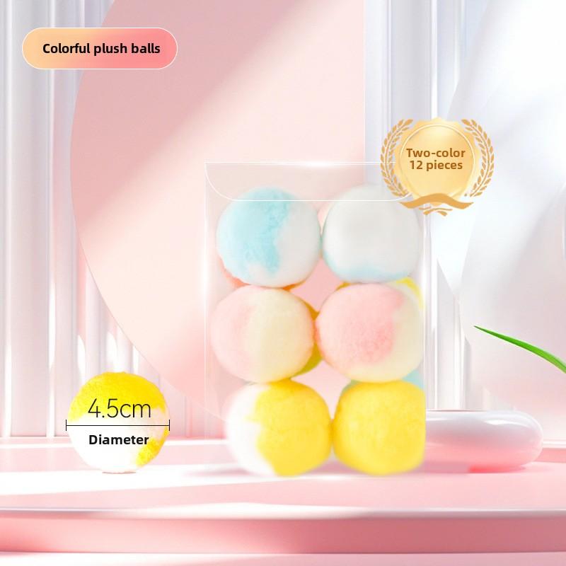 New Cat Toy Silent Ball Self-hi To Relieve Boredom Cat Cat Toy Plush Elastic Ball Bite-resistant Cat Teaser Stick Cat Supplies