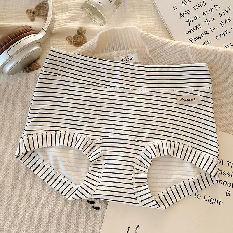 Mädchen Frühling und Herbst Vintage Baumwolle 10 Antibakteriell Verlängerter Schritt Spurlos Vollhüftiger Slip