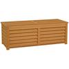 Coffre de rangement de jardin extérieur 176L en bois avec poignée, dim. 130L x 50l x 45H cm