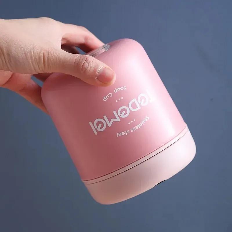 Mini Thermal Lunch Box Food Container with Spoon Stainless Steel Vaccum Cup Soup Cup Insulated Lunch Box