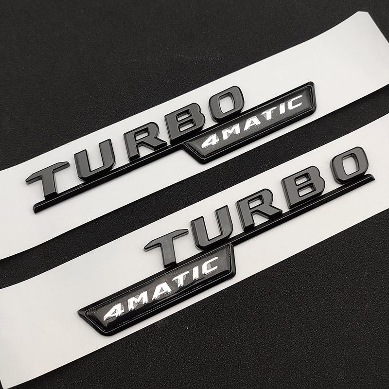 3d ABS Chrome Black A45 S Logo A45S Emblem Sticker Trunk Car Letters Turbo 4matic Badge For A45S AMG W177 Accessories