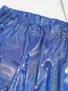 Unisex Kids Shiny Metallic Pants Elastic Waistband Trousers Unisex Dancewear Stage Outfit