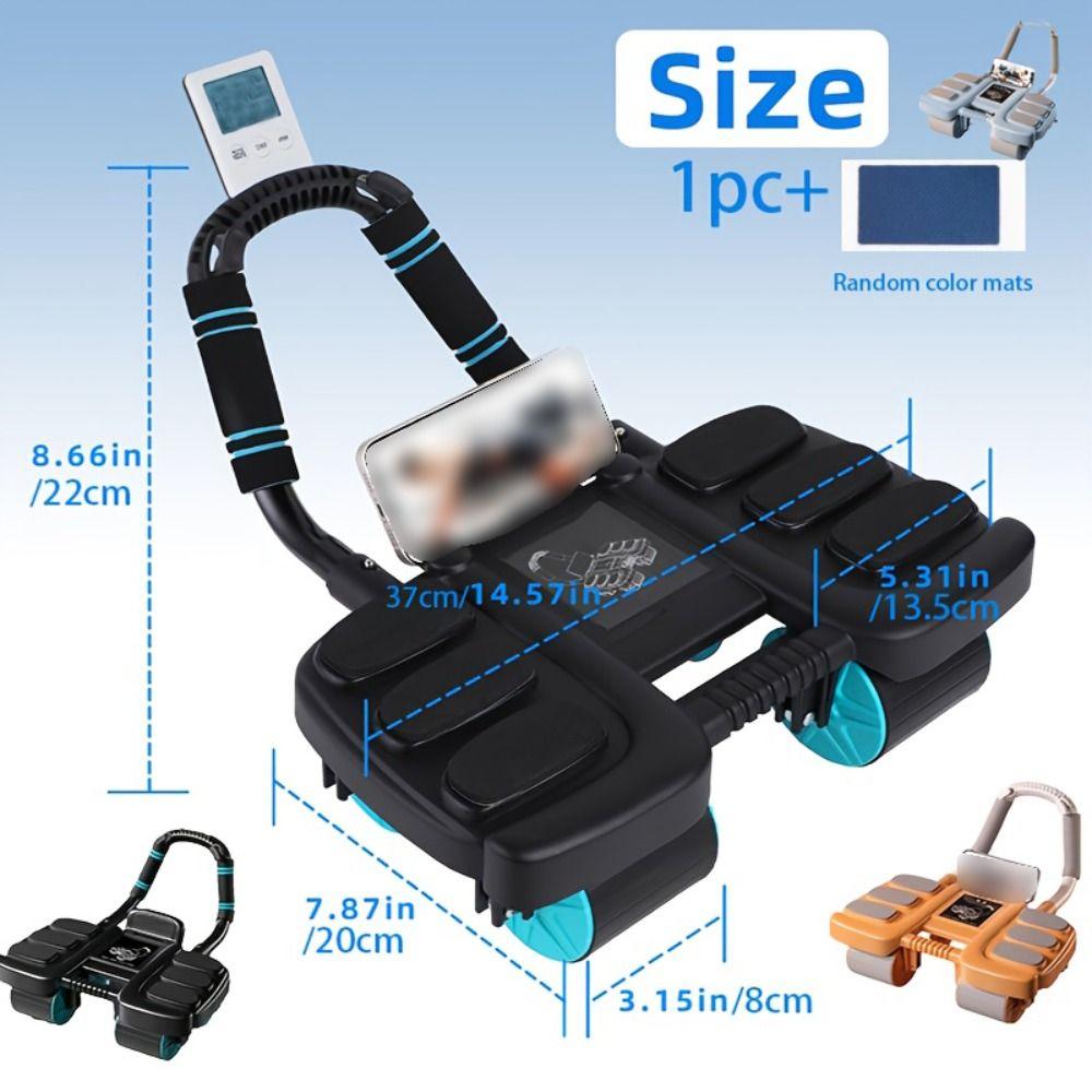 Automatic Rebound Abdominal Exercise Machine Four-Wheel Core Strengthening Trainer Home Workouts