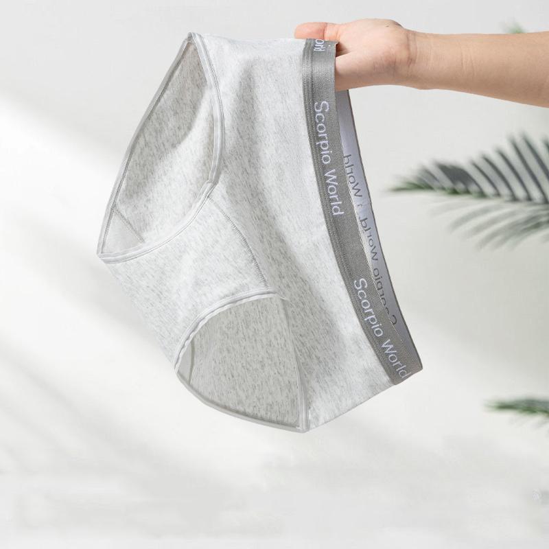 3Pcs/Set Women's Cotton Panties Breathable Underwear Girls Briefs Soft Panty Sexy Mid Waist Underpants Female Lingerie M-2XL