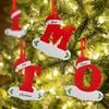 26 English Letters Christmas Decoration Pendant Christmas Tree Ornaments for Home Decor Navidad New Year 2026 Decor Accessories