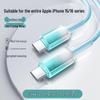 120W Dual Type-C Fast Charging Cable for iPhone 16/15 Pro & Huawei - PD Compatible