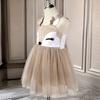 Girl Deer Costume Accessories with Dress and Headband Christmas Elk Dress Up Outfit for Kid Halloween Christmas Cosplay