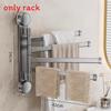 Modern Minimalist Plastic Rotating Towel Rack With Suction Cups For Bathroom Organization