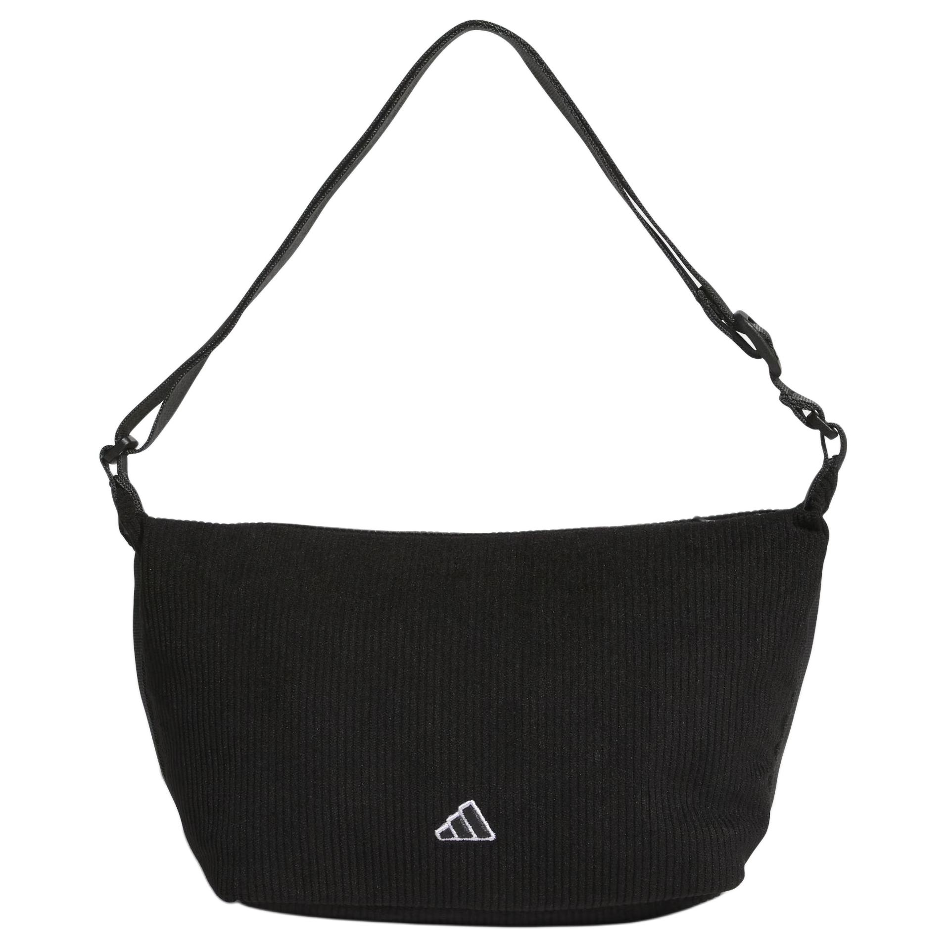 

Новая вельветовая сумка кроссбоди Adidas, сумка на плечо, обычная, женская, черная IS4864 31.0*11.9*16.0CM