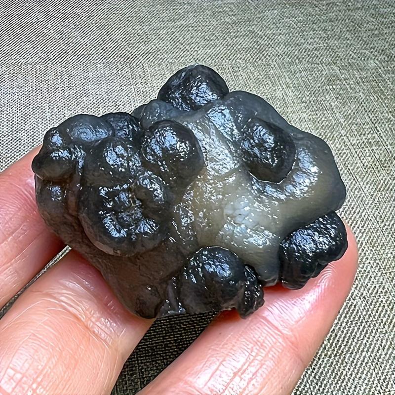 Natural Crystal Panda Agate Crystal Raw Stone Witches Reiki Healing Energy Rune Letter Crystal Carving Crafts 10-30g