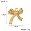CARLIDANA New Gold Plated Charm Stainless Steel DIY Jewelry Pendant Multicolor Zircon Heart Butterfly Sun Flower Bowknot