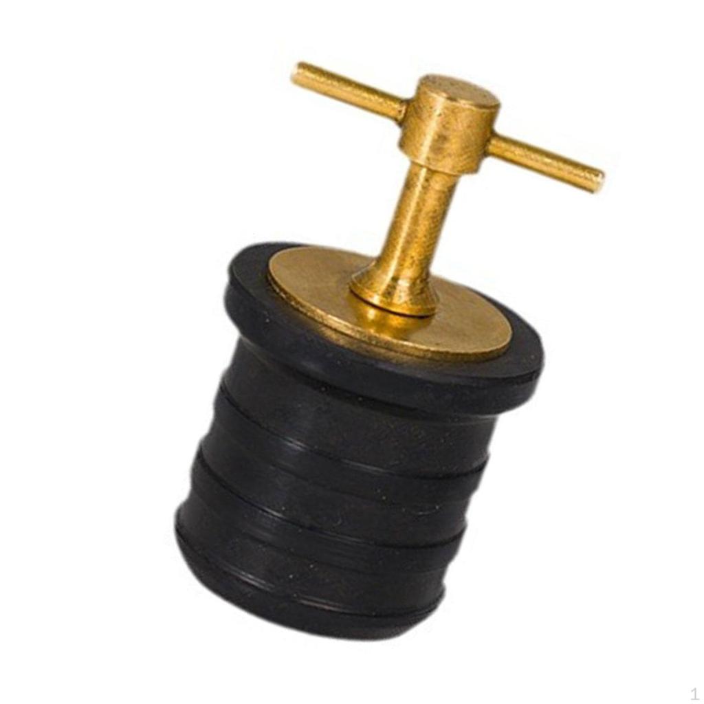 Brass Handle Drain Plug Boat Easy To Use, Accessories, Replaces Rubber with