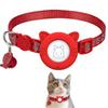 Cat Accessory Custom Reflective Pet Cat Collar for Airtag Protective Holder Silicone WaterProof Air Tag Case Collar with Bell