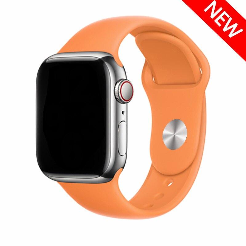 Silikonový řemínek pro řemínek Apple Watch 44 mm 49 mm 45 mm 41 mm 40 mm 42 mm 38 mm náramek iwatch série 9 7 se 3 4 5 6 8 Pásek Ultra2