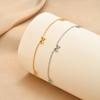 Bowknot Link Chain Anklet for Women, 18K Gold Plated Stainless Steel, Waterproof Anti-Tarnish Summer Beach Jewelry