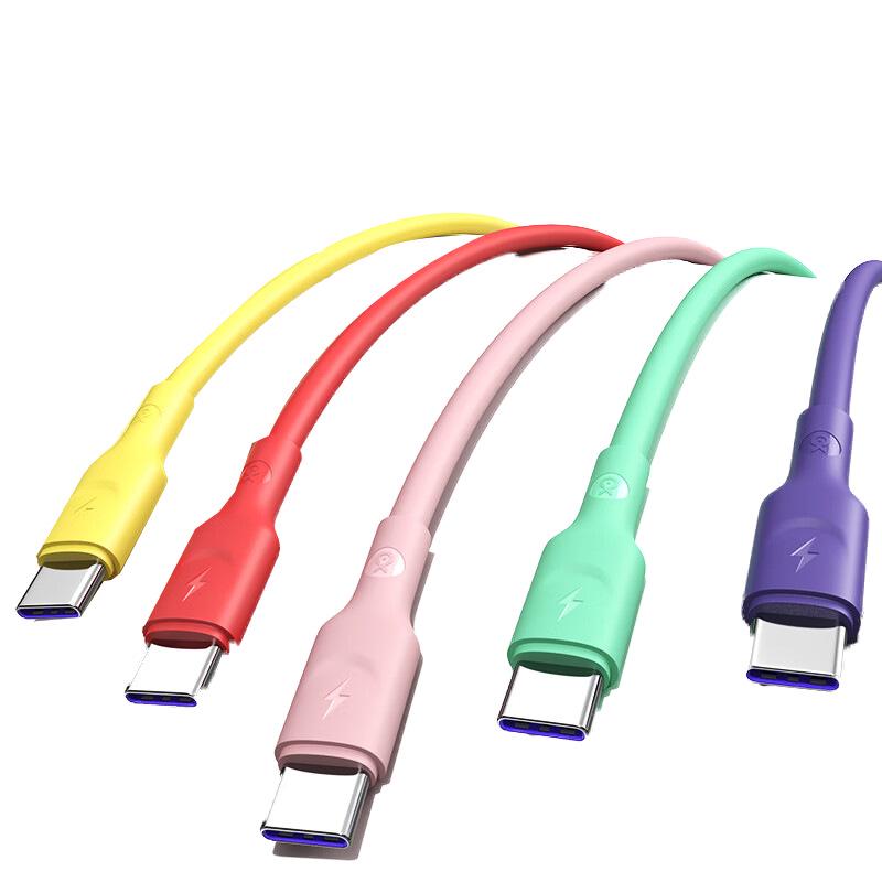 Cablu Biaz Silicon Lichid USB-A la Type-C Încărcare Rapidă