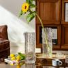Vase Ornament Living Room Flower Arrangement Glass Transparent Light Luxury High-end Feeling Water Nourishment Lily Rose Hydropo