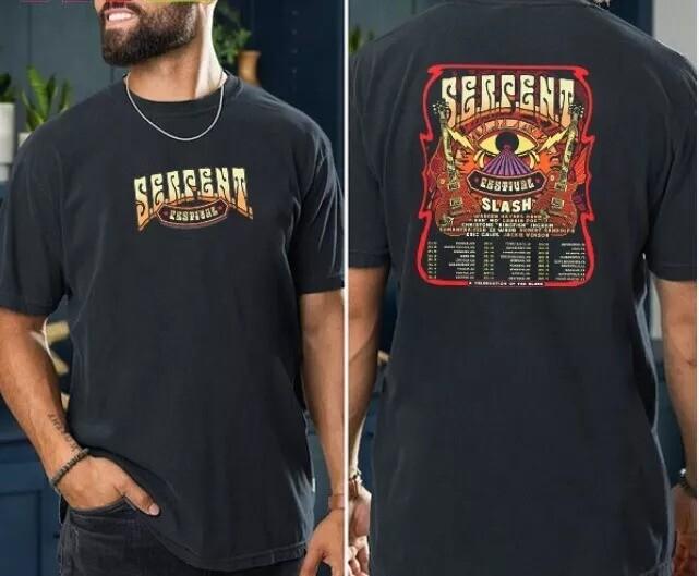 new, Slash 2024 Serpent Festival Tour Line Up Tour Date Classic T-Shirt L