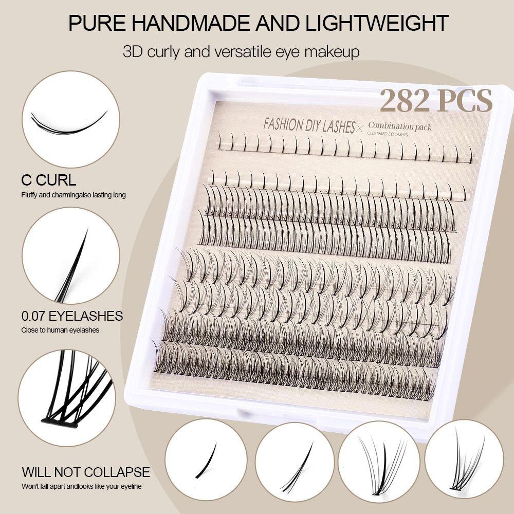 

Clusters Segmented False Eyelash Natural Fake Eye Lashes Lashbond Manga Lashes Makeup
