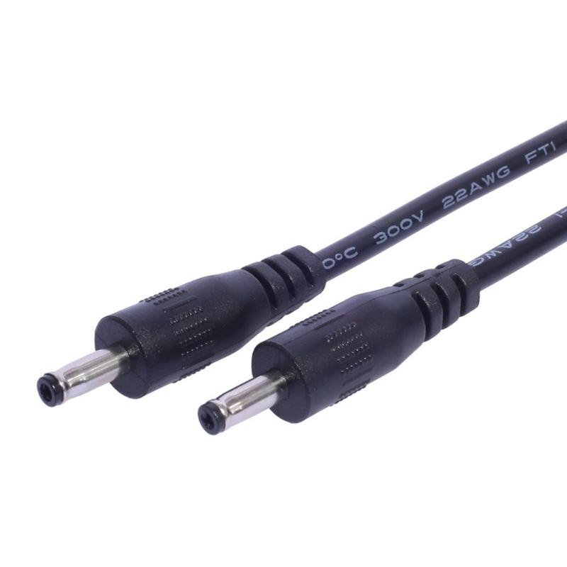 Universal 3.5x1.35mm Male To Male Power Cable 22AWG Copper Wire for Routers, Speakers, Led Lights, Fans, And More