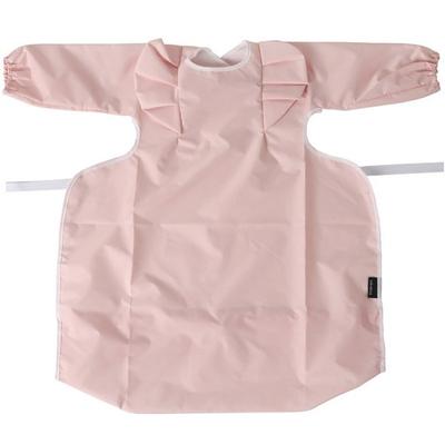 Nordico Toddler Kinder Dining Table Integrated Long Sleeve Bib, 01 Pink, 1 Piece, 1 Piece