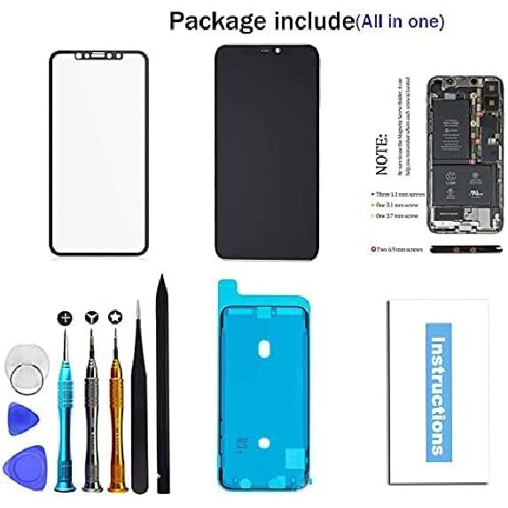 for iPhone XR Screen Replacement 6.1 inch,LCD Display Touch Screen Digitizer Assembly with Repair Tools, Compatible with Model A1984, A2105, A2106,