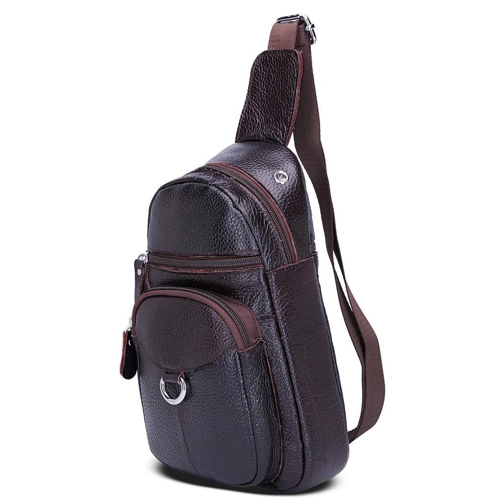 Neue koreanische Damen Messenger Bag & Rucksack aus echtem Leder, multifunktional