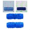 2pcs 5'' Embossed Flower Pattern Paint Tools