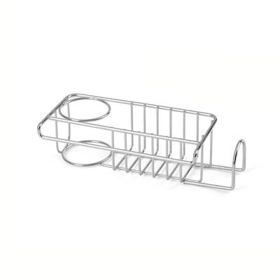 Stainless Steel Sponge Drainer Rack Hollowed Rustproof Sink Sponge Holder Waterproof Space Saving Kitchen Sink Organizer Kitchen