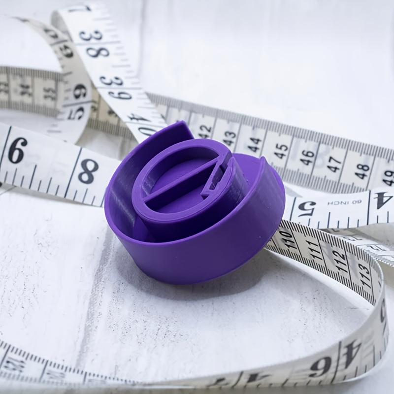 1pc Purple Plastic Sewing Stretch Tape Holder,Measuring Tape Storage Box,Organizer for Easy Access and Protection,Sewing Storage