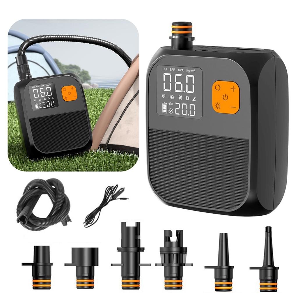 SUP Air Pump Rechargeable SUP Pump 25PSI Portable Electric Pump for Inflatable Stand Up Paddle Board Kayaks Boats