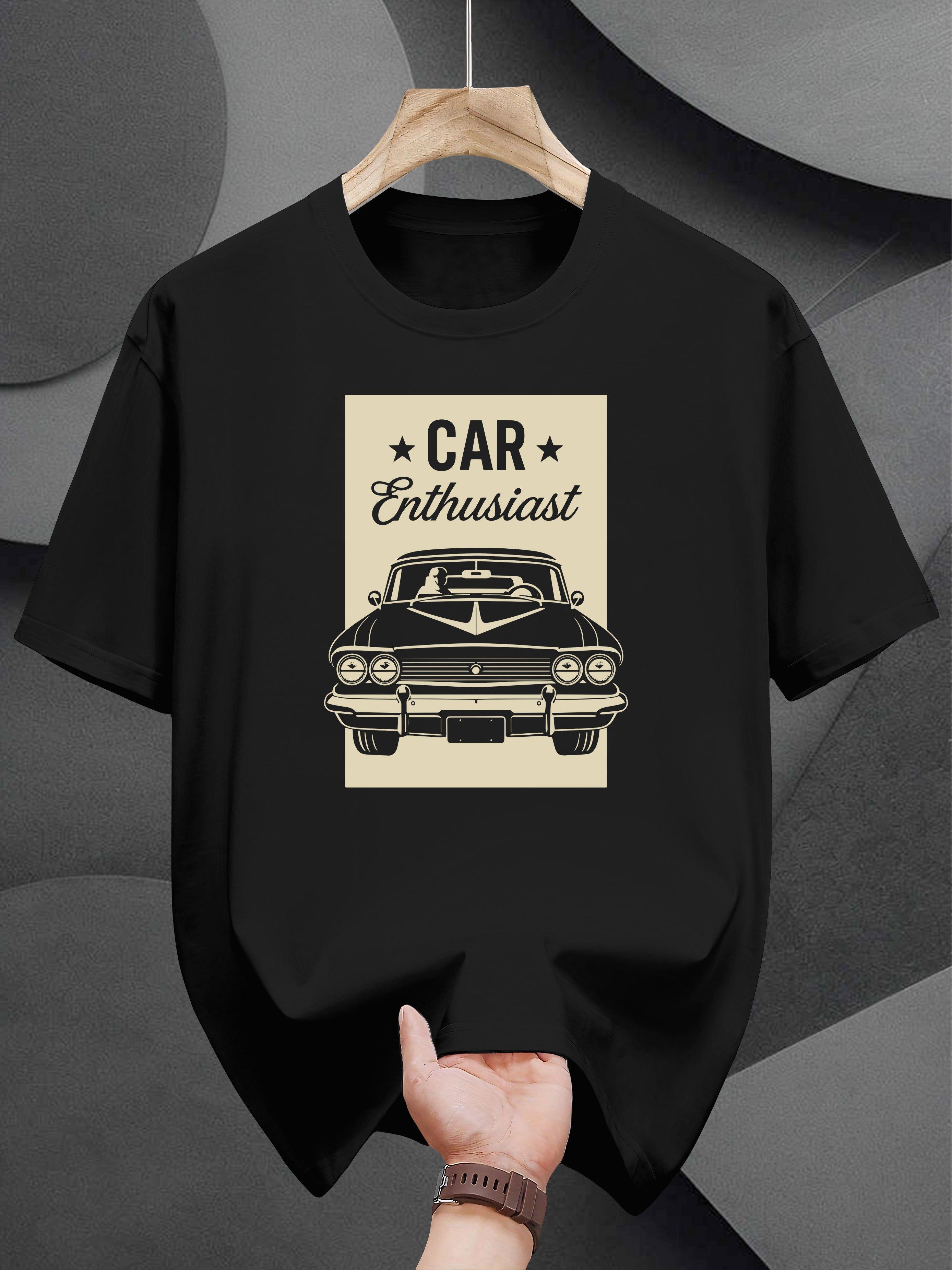 Car Enthusiast Graphic T-shirt - Vintage Car Design XXXXL